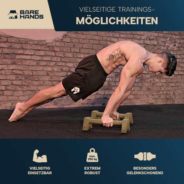 Liegestützgriffe Modell M (dunkel)