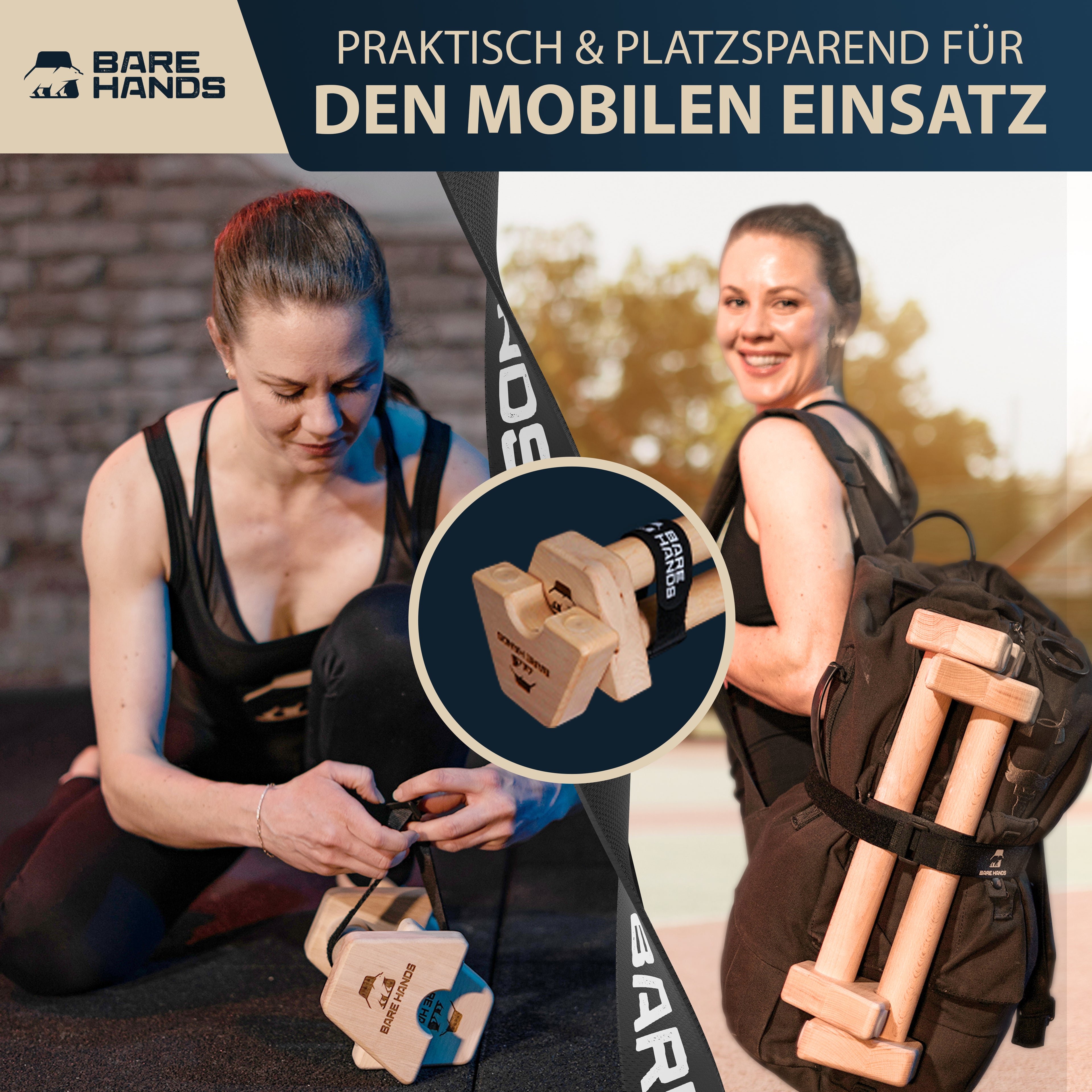 Liegestützgriffe Modell M (hell)